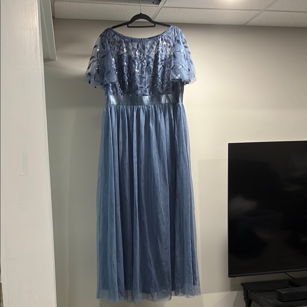 Ever Pretty Elegant Blue Formal Dress